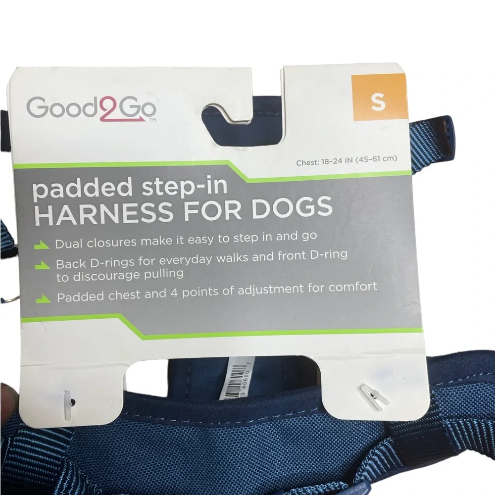 Good2go padded step-in harness for dogs size S